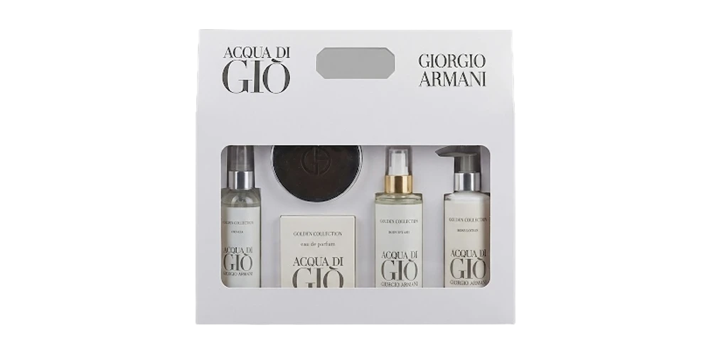 طقم أكوا دي جيو (٥ قطع) – مايا كوزمتكس | جولدن كوليكشن